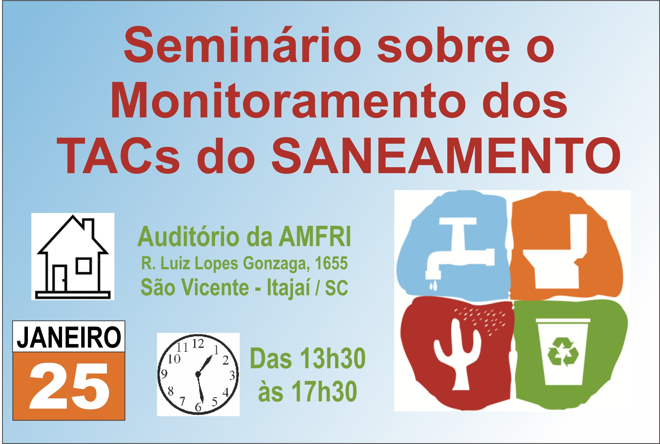 AMFRI recebe Seminário sobre Monitoramento dos TACs do Saneamento