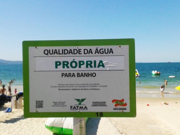 Acquaplan- apresenta relatório de balneabilidade das praias de Balneário Camboriú
