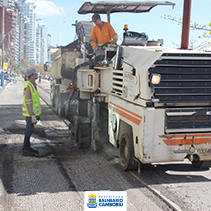 Requalificação asfáltica iniciou nesta terça-feira pela Avenida Atlântica