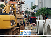 Prolongamento da 4ª Avenida recebe obras da galeria pluvial Prolongamento da 4ª Avenida recebe obras da galeria pluvial
