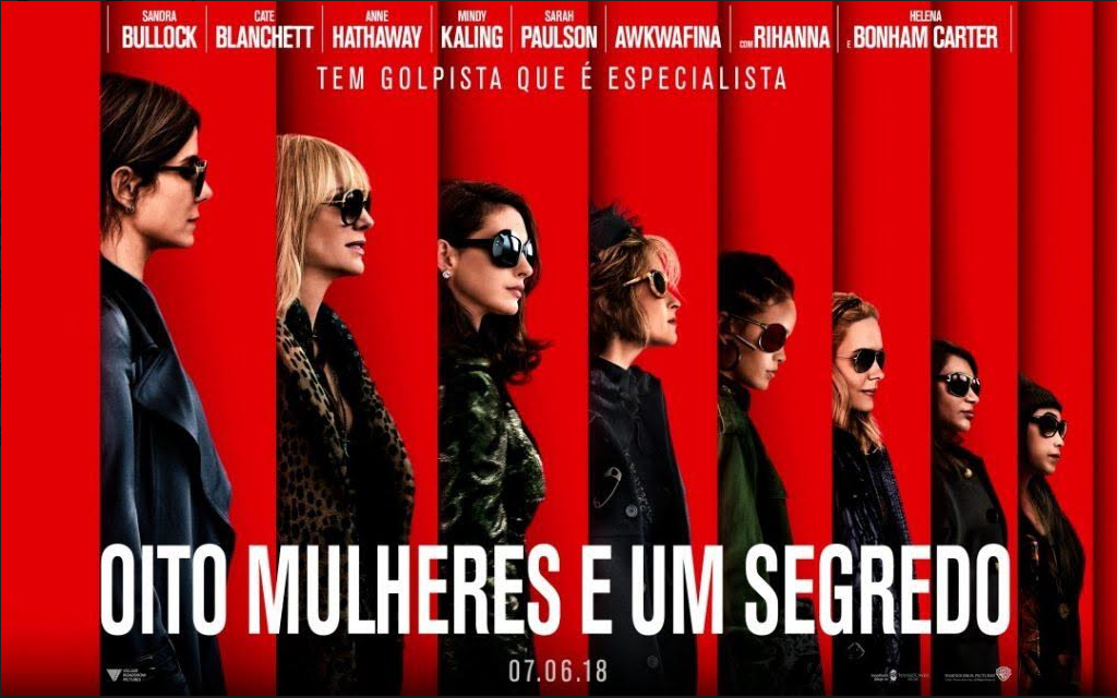 CineMaterna desta quarta exibe “Oito Mulheres e um Segredo” no Balneário Shopping