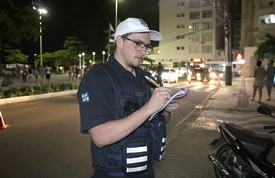 Agentes de Trânsito realizam ação para definir estratégias do verão