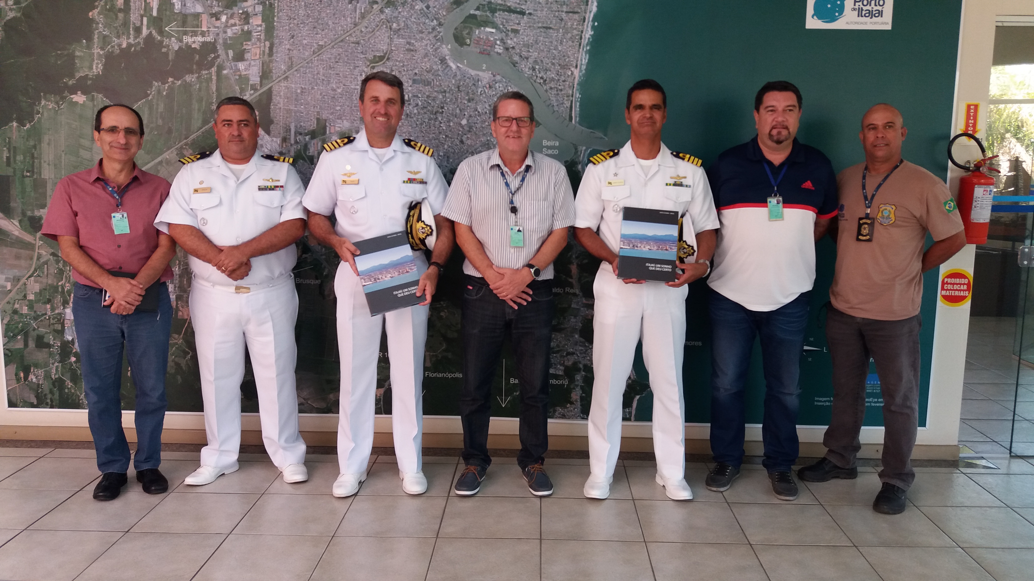 Novo Capitão dos Portos de Santa Catarina visita Superintendência do Porto de Itajaí