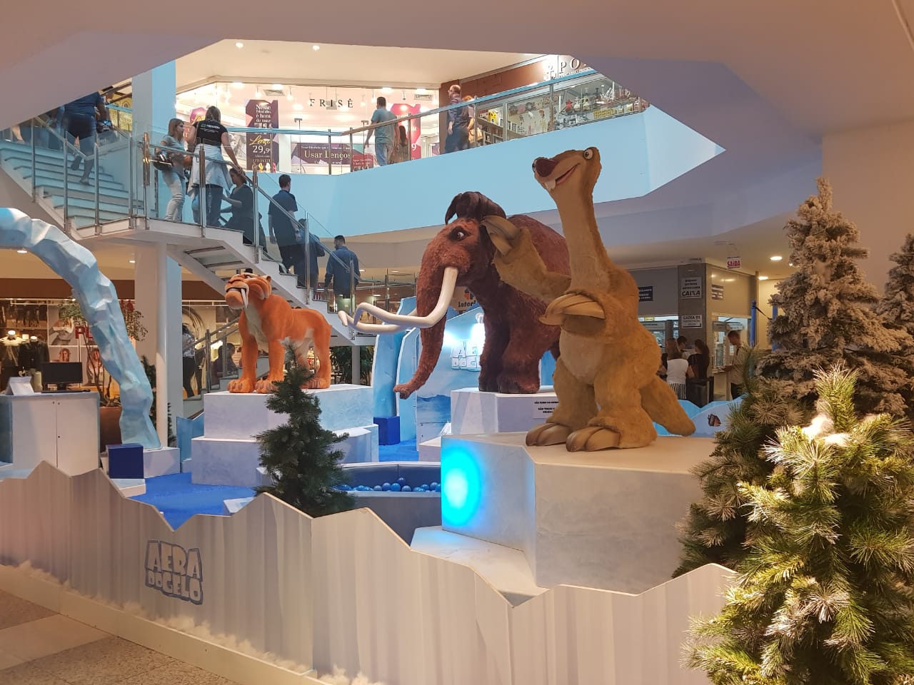 Itajaí Shopping recebe exposição de “A Era do Gelo”