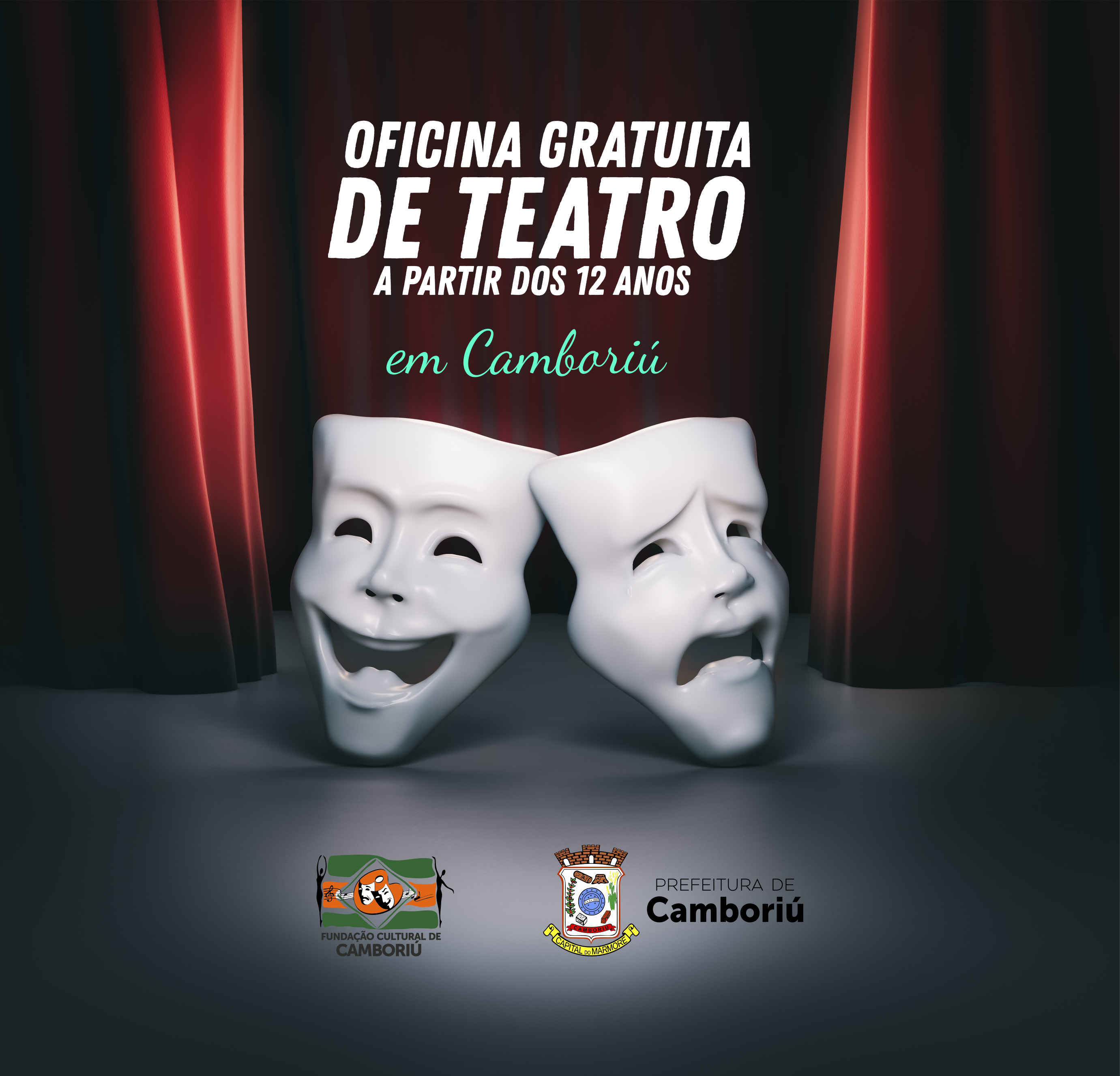 Fundação Cultural de Camboriú oferecerá aulas gratuitas de teatro