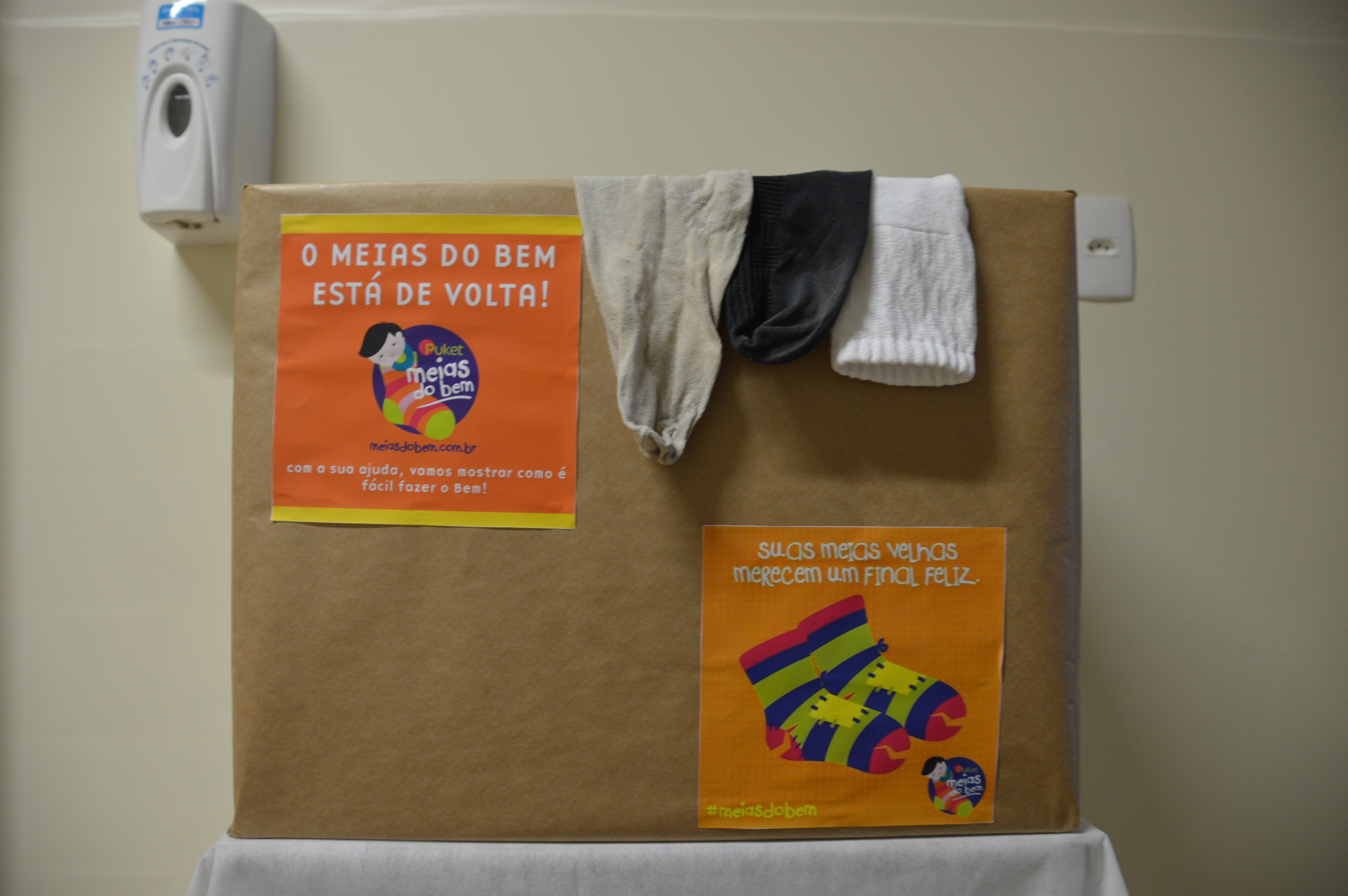 Arrecadação de meias usadas continua no Hospital Santa Isabel Arrecadação de meias usadas continua no Hospital Santa Isabel