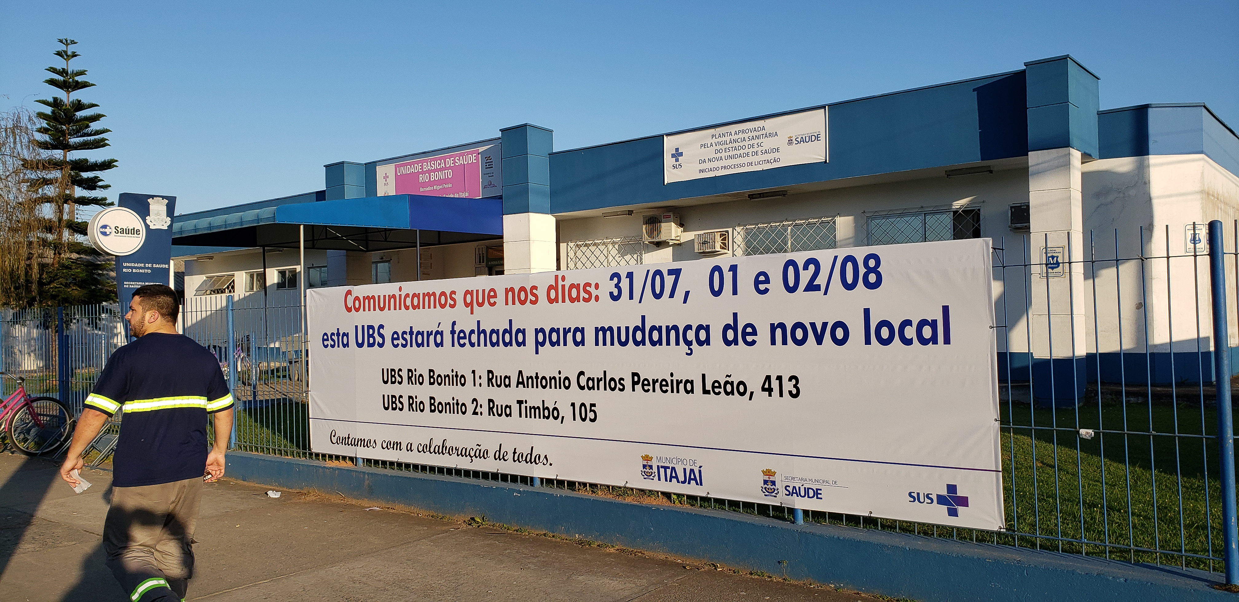 Unidade de Saúde do Rio Bonito fecha para mudança a partir de quarta-feira Unidade de Saúde do Rio Bonito fecha para mudança a partir de quarta-feira