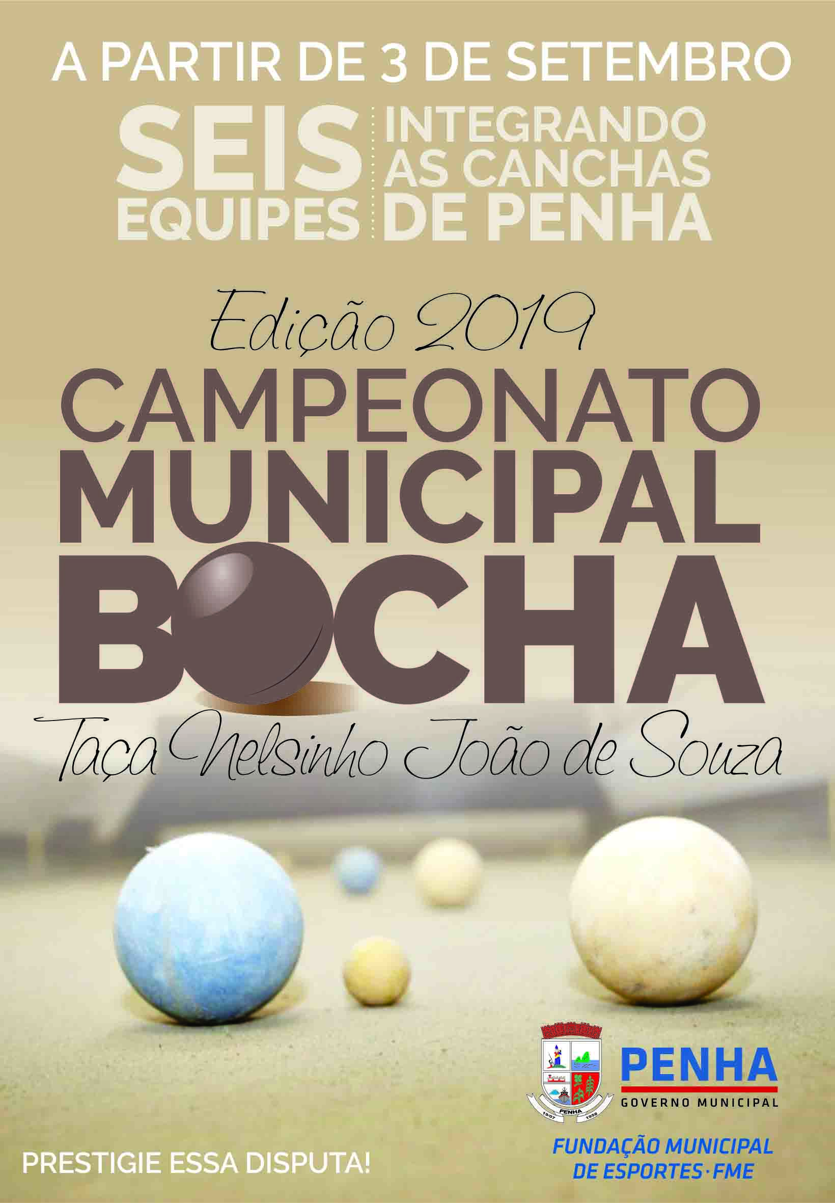 FME de Penha lança Taça Nelsinho João de Souza de Bocha FME de Penha lança Taça Nelsinho João de Souza de Bocha