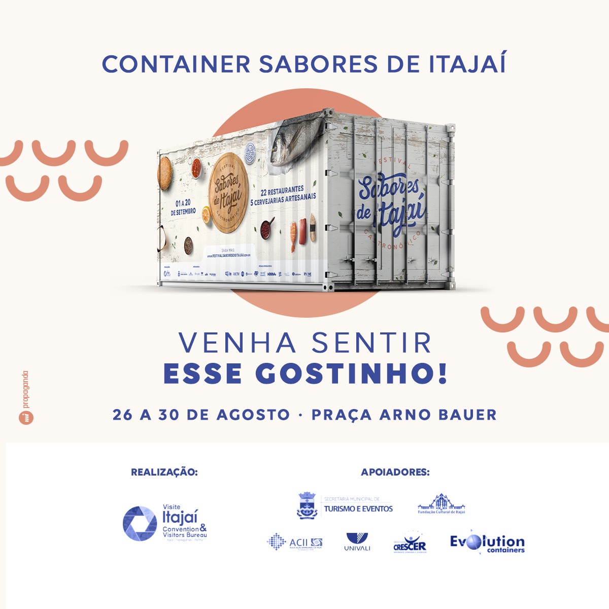 Festival Gastronômico Sabores de Itajaí será lançado nesta segunda-feira