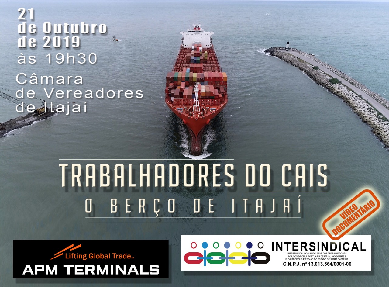 Documentário sobre os trabalhadores do Porto de Itajaí estreia dia 21 de outubro