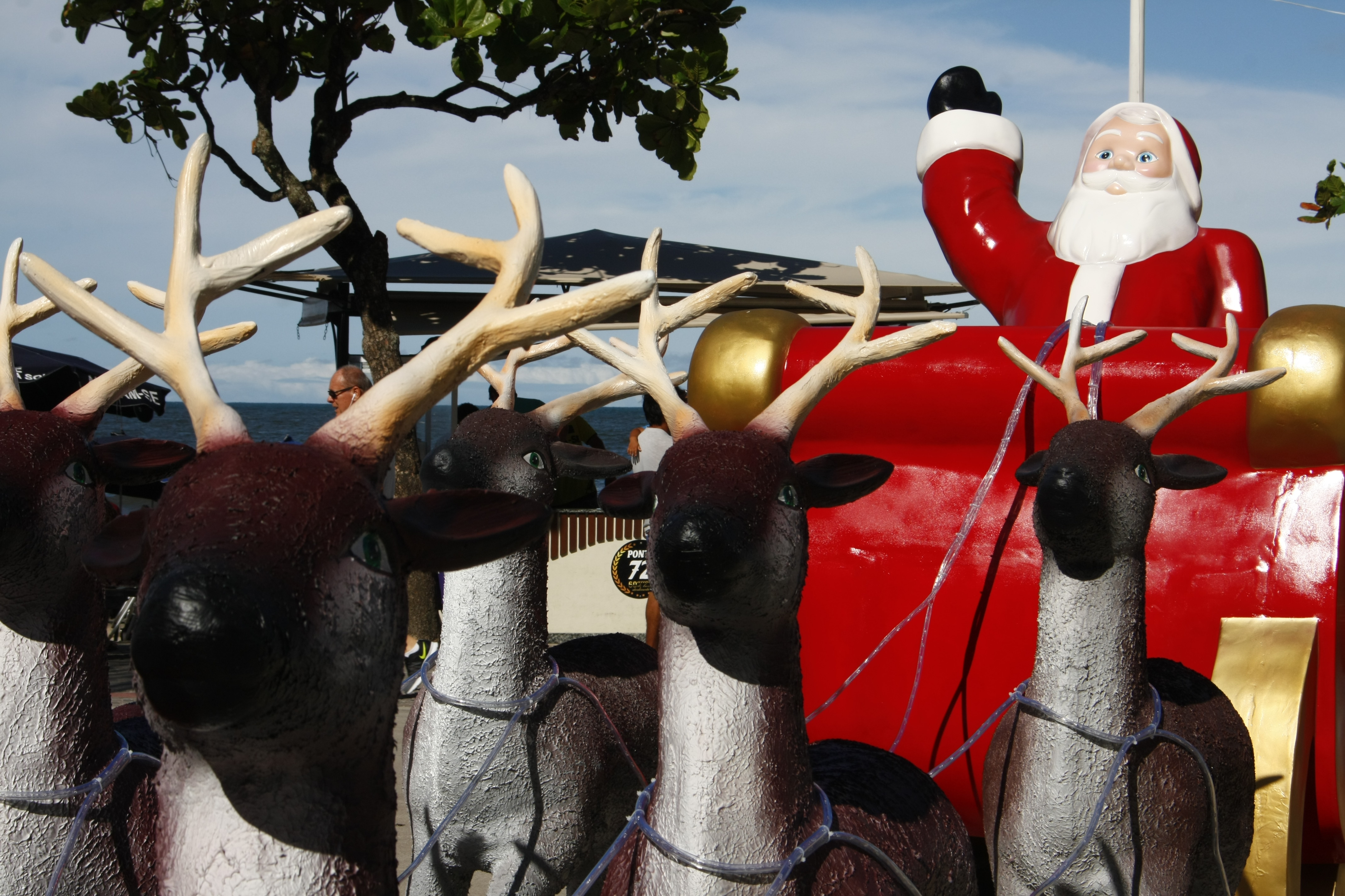 Papai Noel chega à Praça Almirante Tamandaré