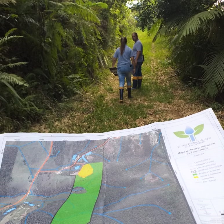 Propriedades participantes do Produtor de Água do Rio Camboriú são vistoriadas