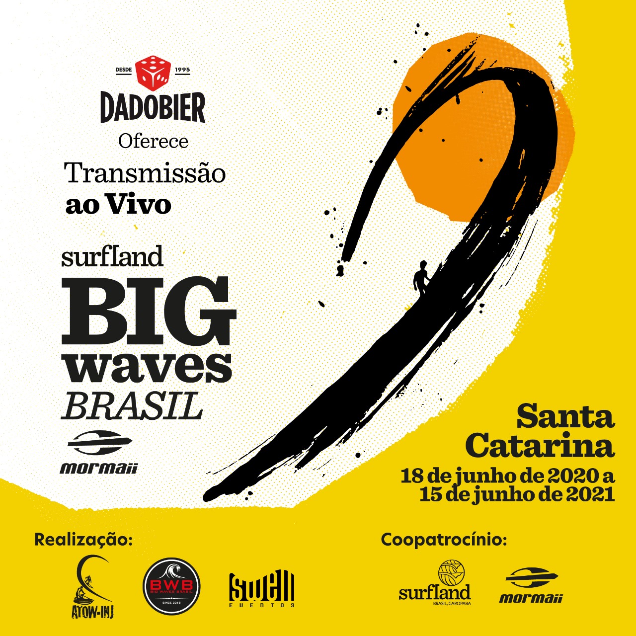 Transmissão ao Vivo do 1º Desafio Surfland Big Waves Brasil