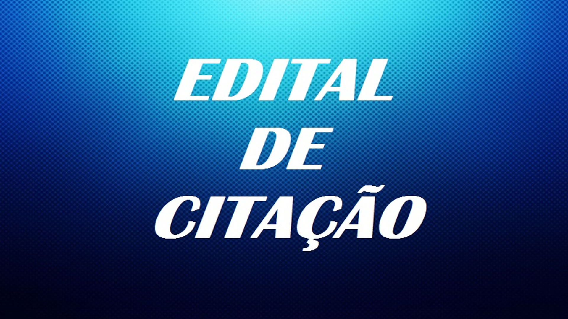 Edital de Citação