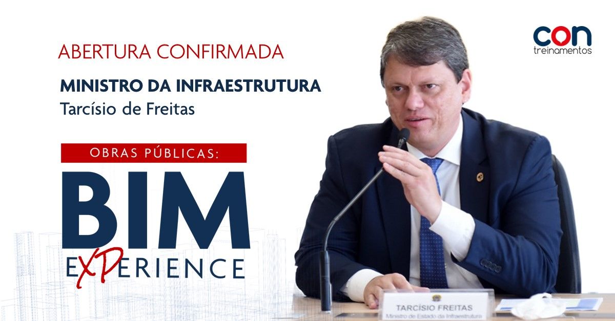 Ministro da Infraestrutura confirma presença no BIM Experience