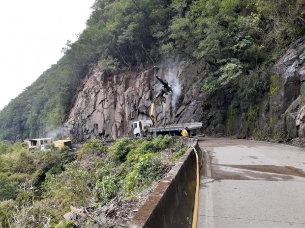 Serra do Rio do Rastro está temporariamente interditada para obras de contenção