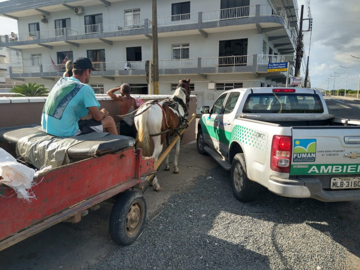 Fuman intensifica a fiscalização do uso da tração animal em área urbana