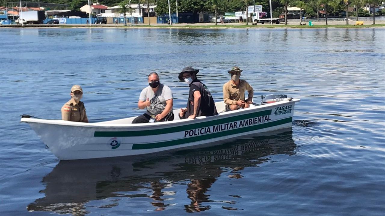 Resultado preliminar de coletas na Lagoa da Conceição, em Florianópolis