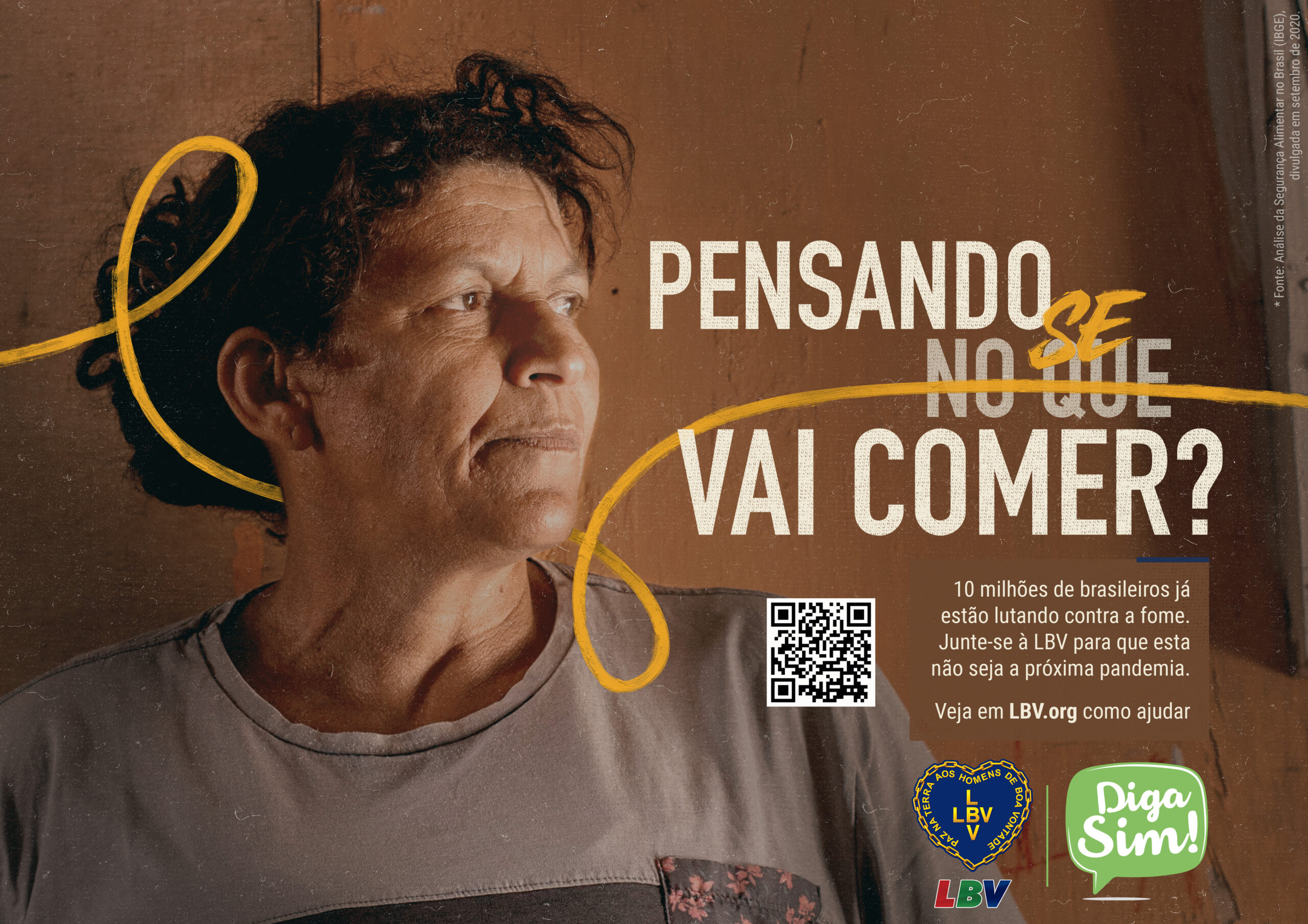 Campanha da LBV “Diga SIM”: milhares de pessoas não têm o que comer