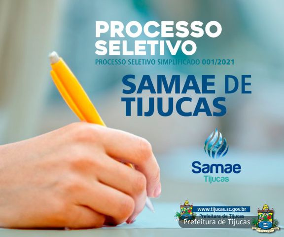 Estamos Contratando: Samae abre processo seletivo para contratação temporária