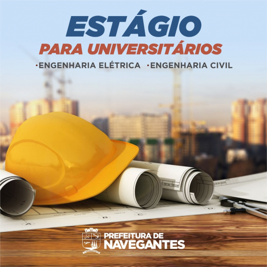 Vagas para Engenheiros em Navegantes: Prefeitura divulga vagas de estágio para estudantes de Engenharia Elétrica e Civil Vagas para Engenheiros em Navegantes: Prefeitura divulga vagas de estágio para estudantes de Engenharia Elétrica e Civil