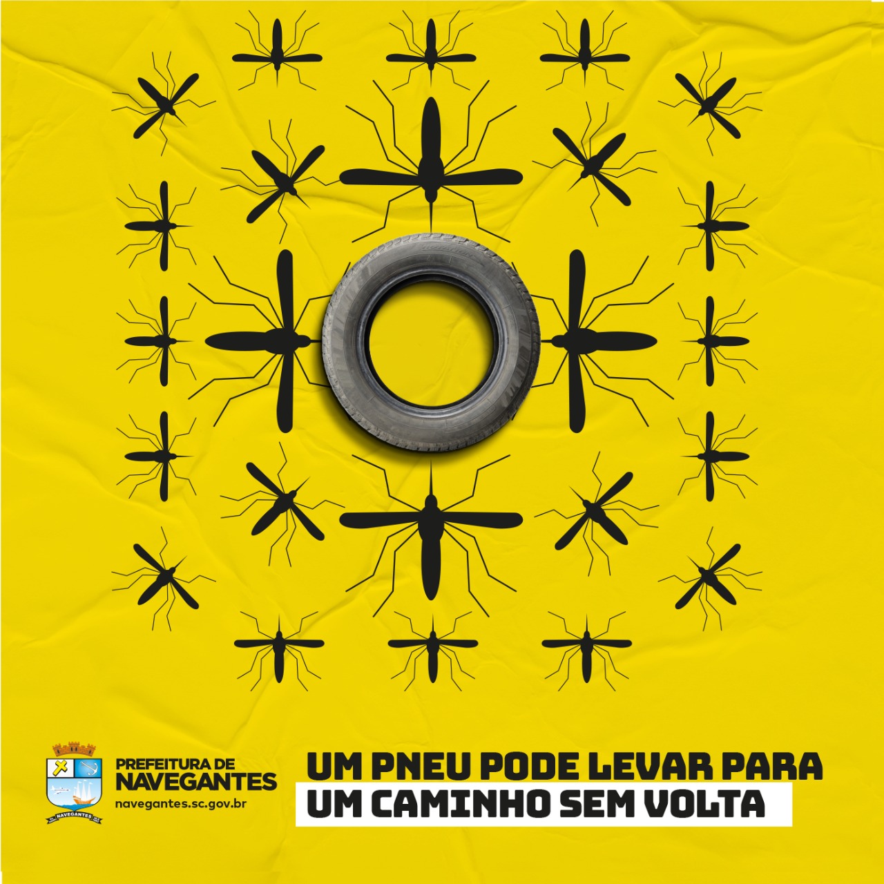 Combate à Dengue: Um pneu pode levar para um caminho sem volta Combate à Dengue: Um pneu pode levar para um caminho sem volta