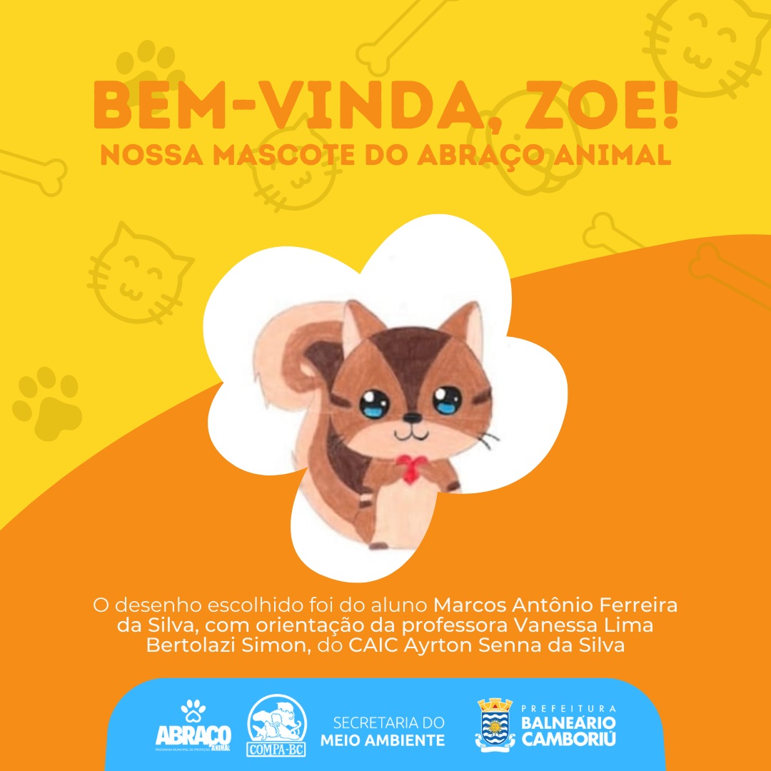 Programa Abraço Animal já tem uma mascote Programa Abraço Animal já tem uma mascote
