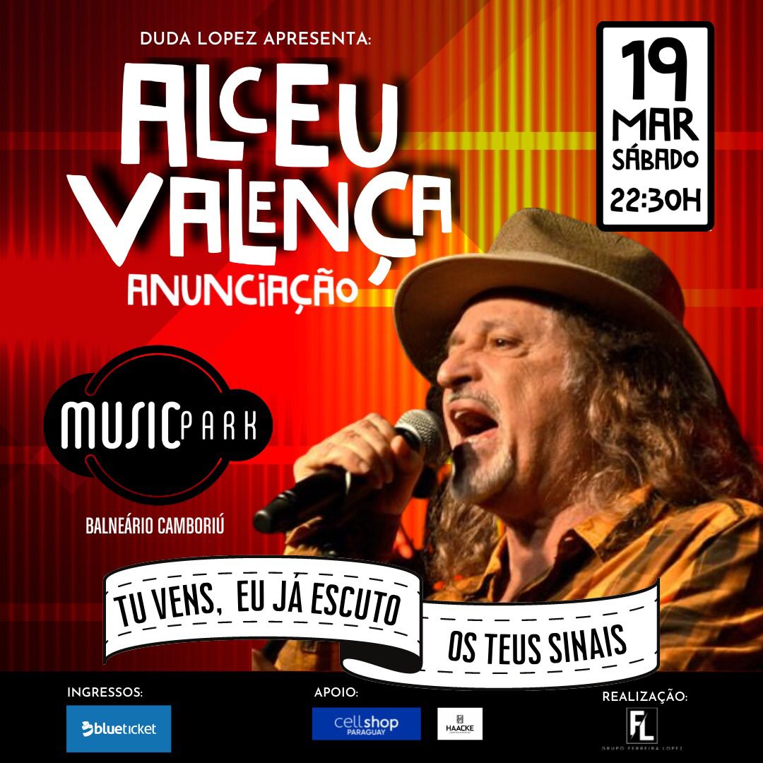 “Music Park BC”: Alceu Valença se apresenta pela primeira vez em Balneário Camboriú