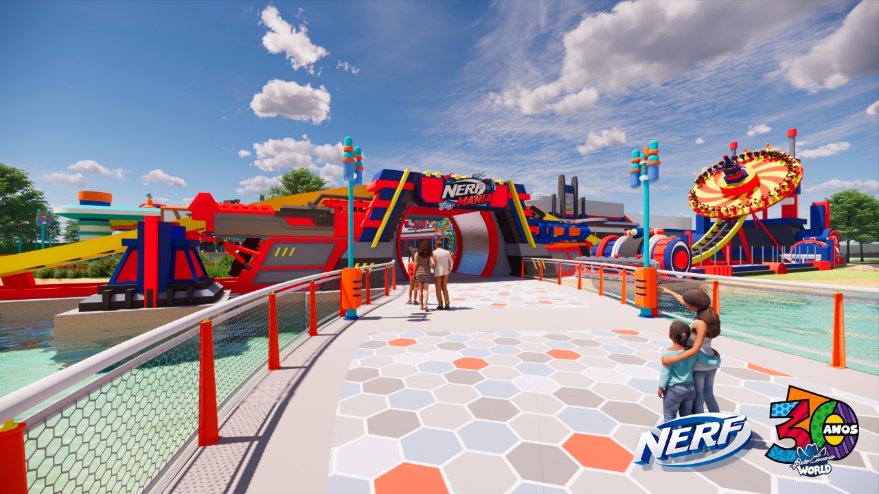 NERF Mania: Beto Carrero World terá a primeira área temática NERF no mundo