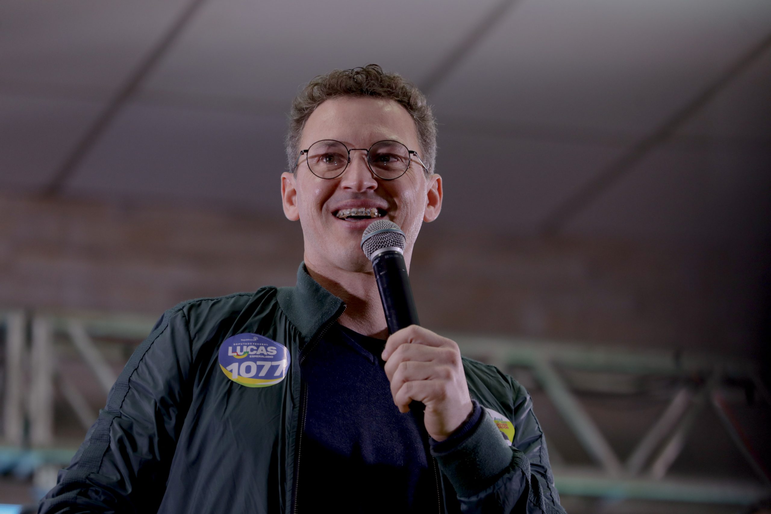 Representante do Vale do Itajaí para candidato a estadual, Jocimar Santos participa do lançamento da campanha de Lucas Esmeraldino