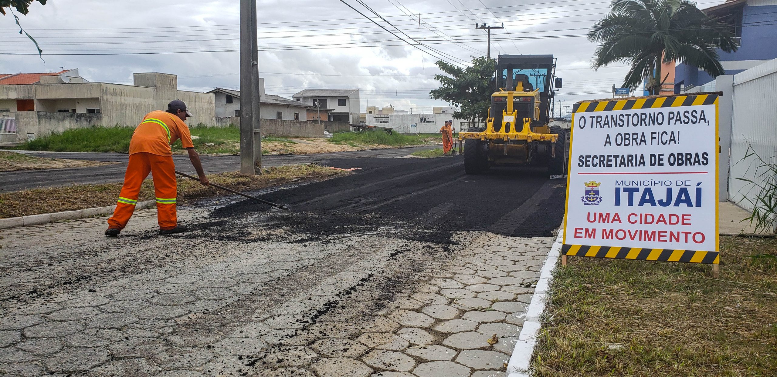 Município de Itajaí inicia grande operação de repavimentação de ruas