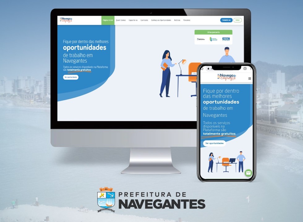 Portal Navega mais empregos está com 113 vagas de trabalho disponíveis