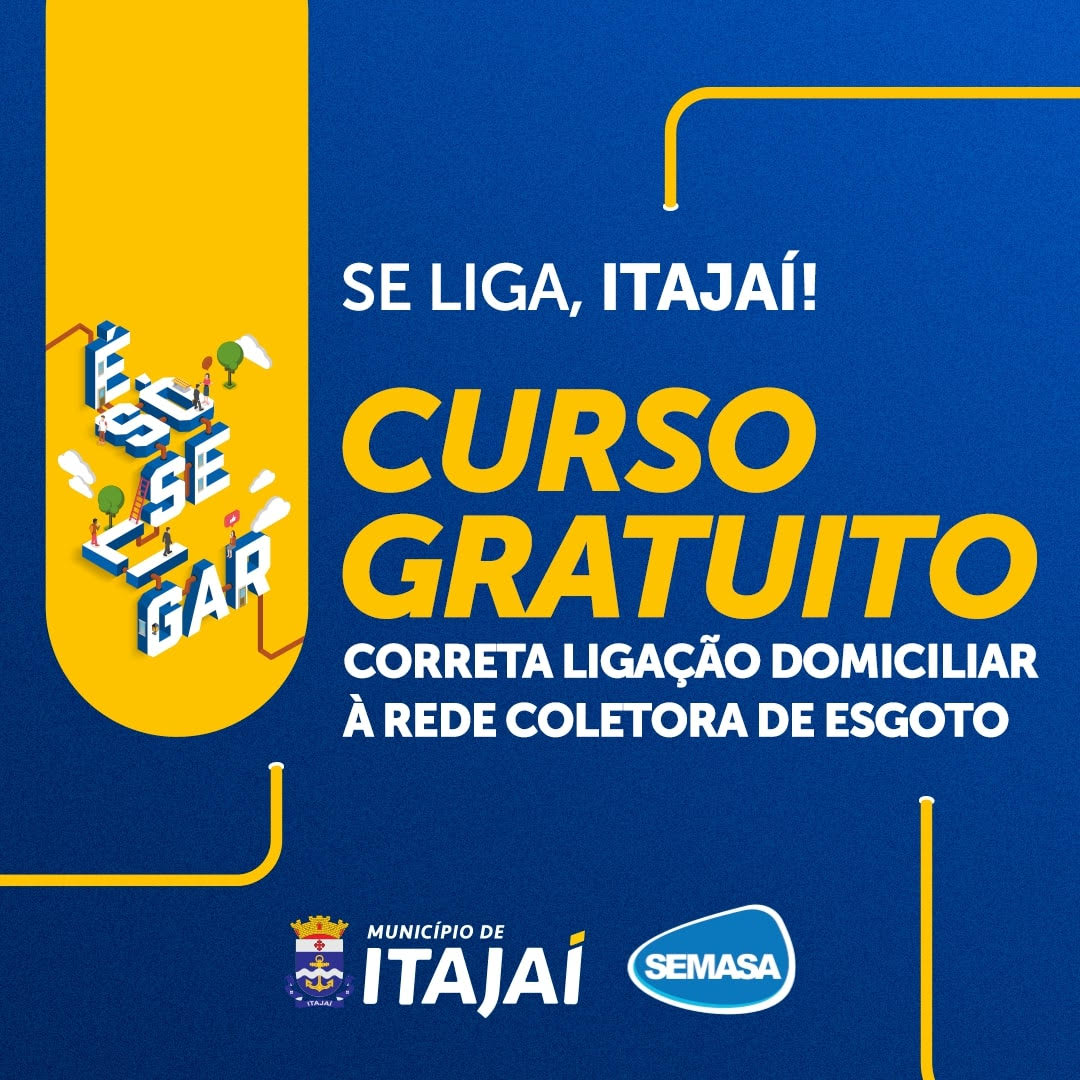 Semasa promove último curso gratuito do ano sobre correta ligação domiciliar de esgoto