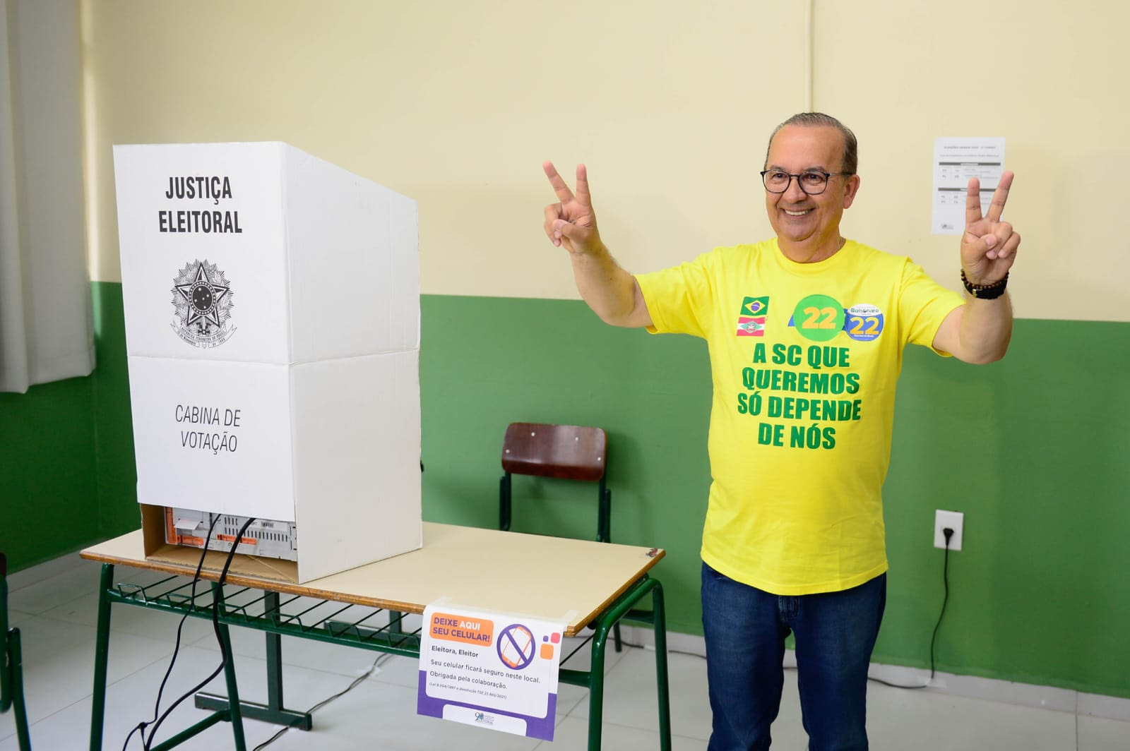Eleições 2022 SC: Jorginho Mello vota em Herval D’Oeste neste segundo turno Eleições 2022 SC: Jorginho Mello vota em Herval D’Oeste neste segundo turno