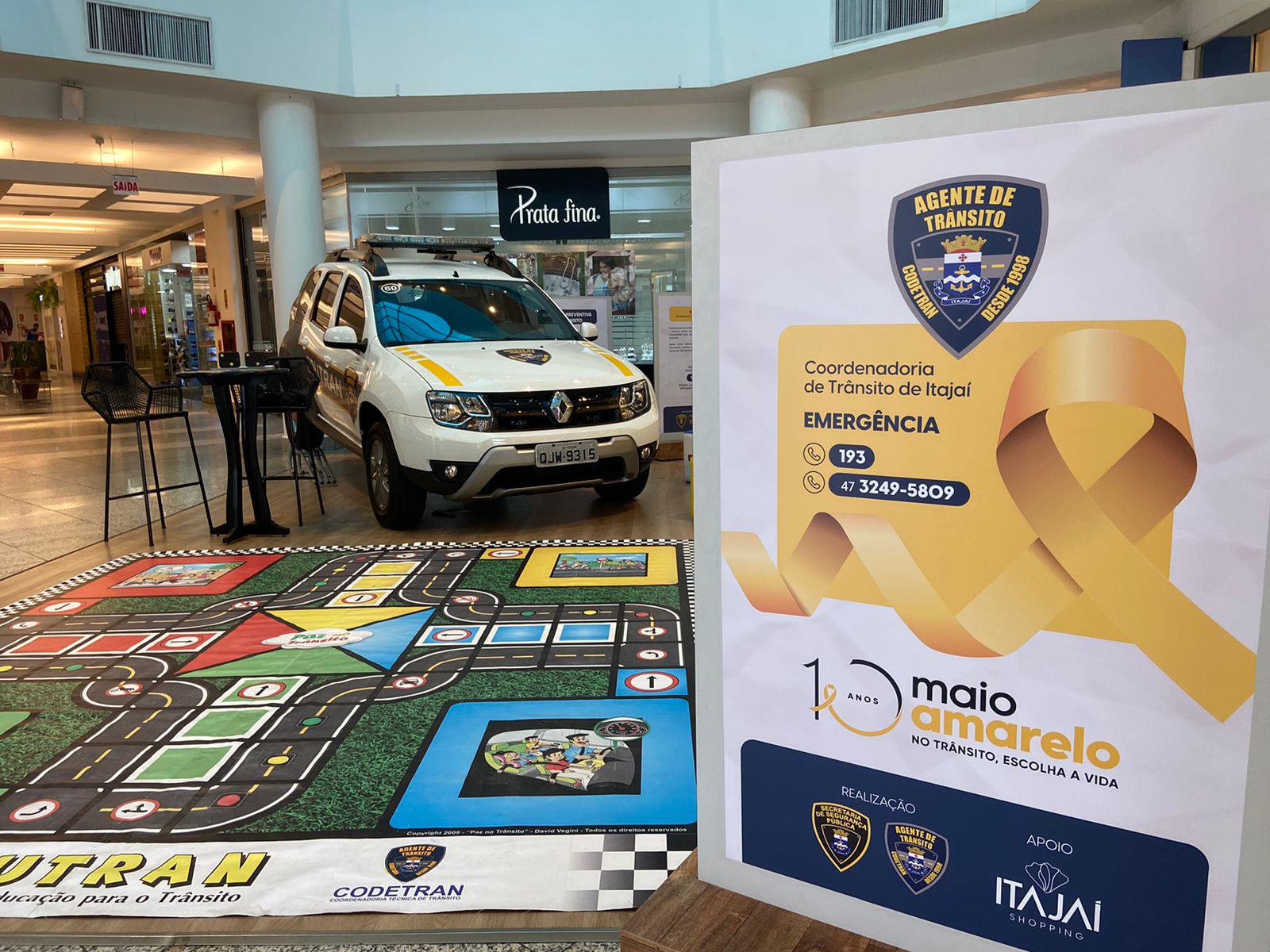 Trânsito seguro é tema de exposição no Itajaí Shopping