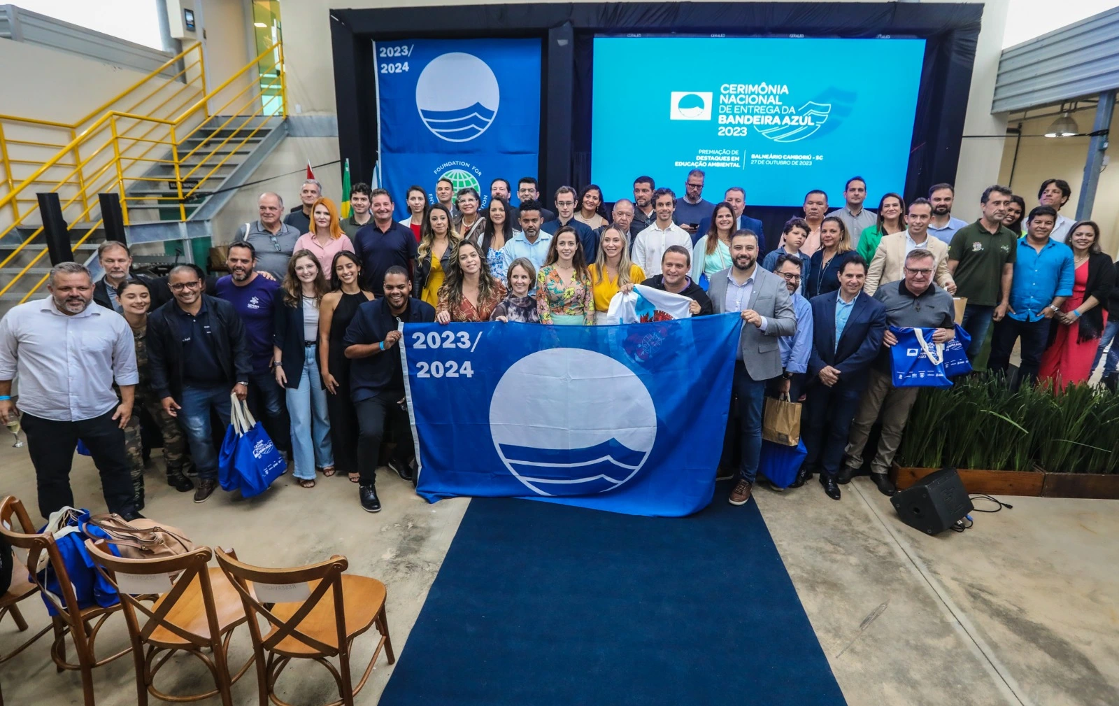 Cerimônia Nacional reúne seis estados para a entrega da Bandeira Azul