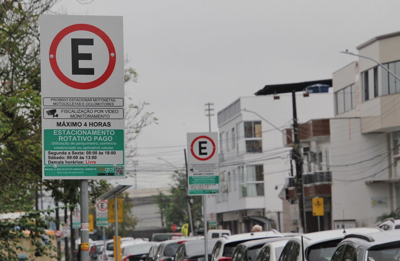 Setor verde do estacionamento rotativo de Itajaí começa a funcionar na segunda-feira (18)