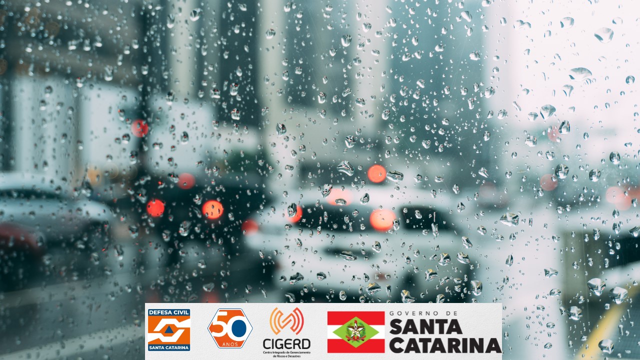 Santa Catarina tem previsão de chuva persistente e volumosa até domingo