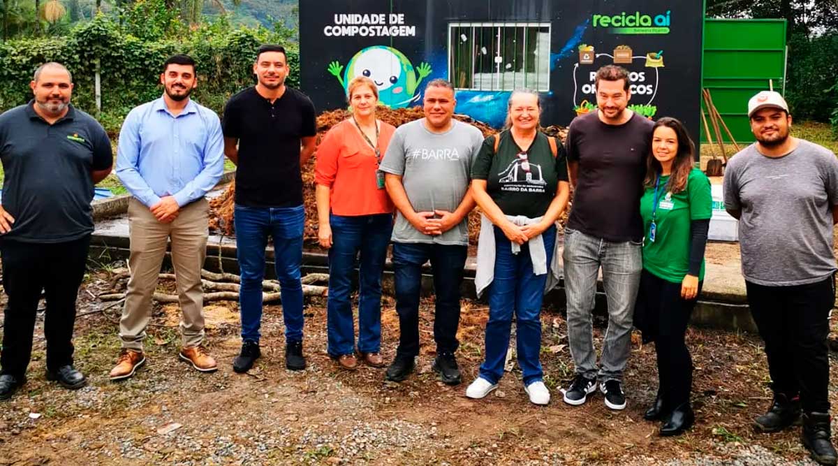 IMP recepciona equipe de Balneário Camboriú em visita técnica na Unidade de Compostagem