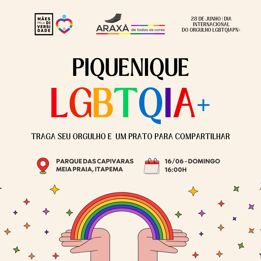 Respeito e direitos: Instituto Araxá divulga programação do mês do orgulho LGBTQIA+ em Itapema