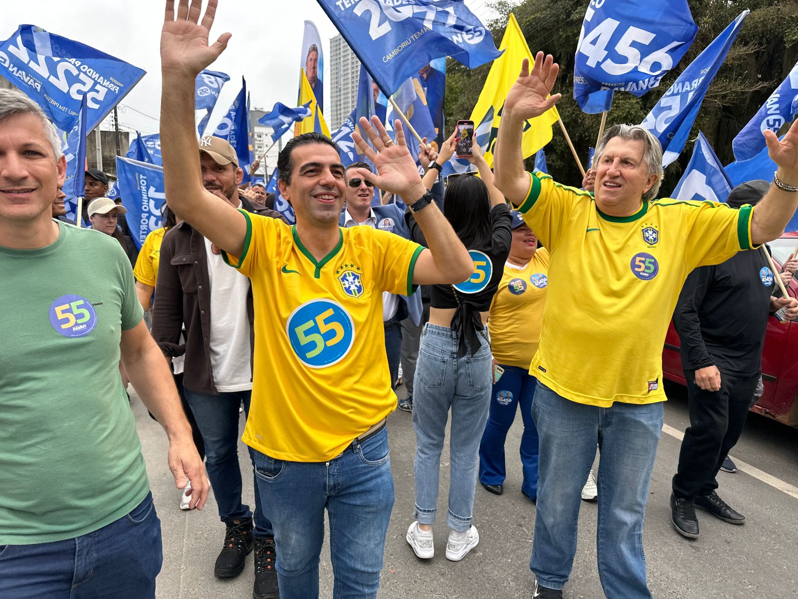 Pavan e Jozias festejam lançamento de campanha nesta sexta-feira