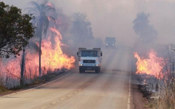 Governo do Estado envia “equipe de bombeiros militares” para combate às queimadas no Centro-Oeste