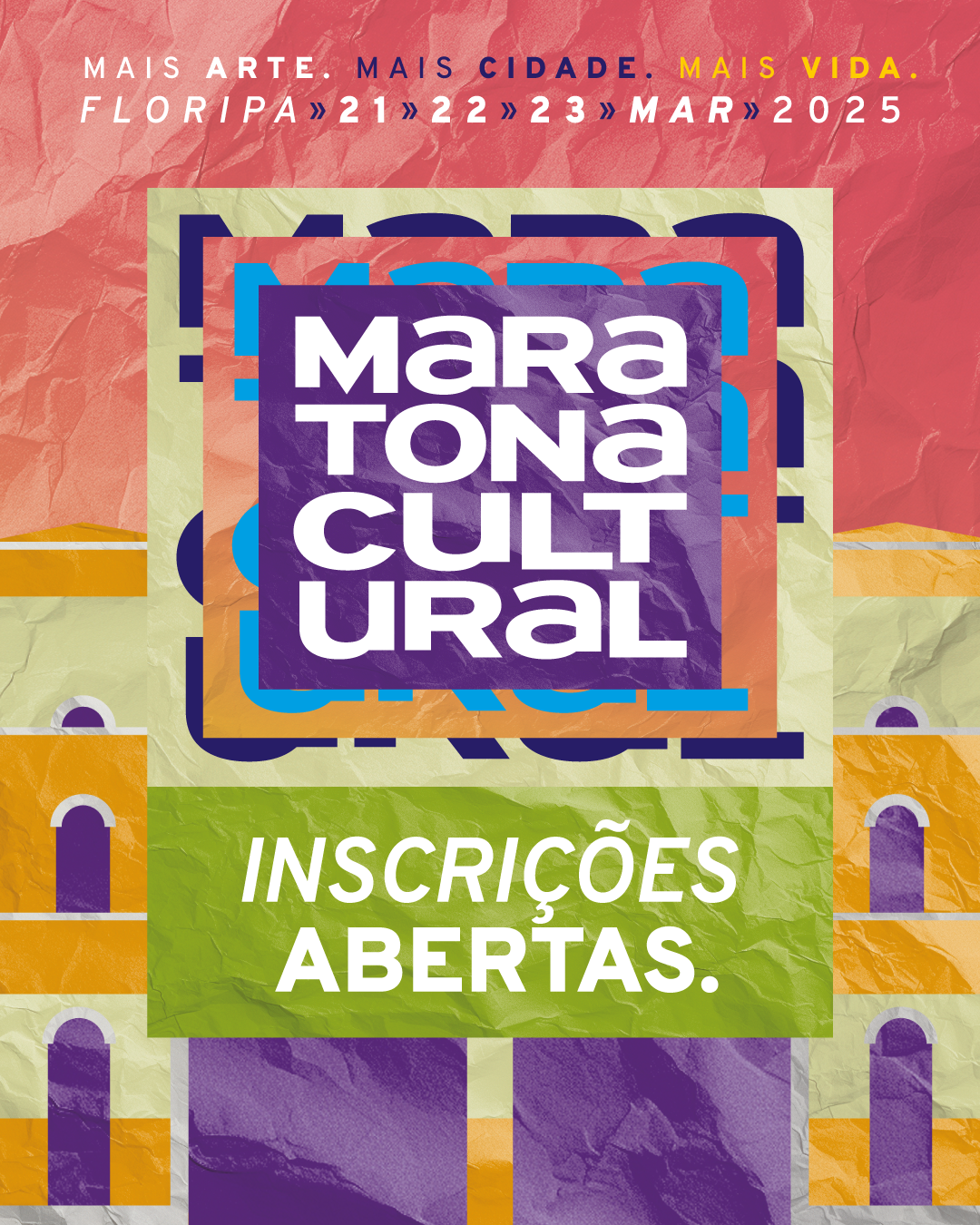 ​Inscrições abertas. Para a “Maratona Cultural de Florianópolis 2025”