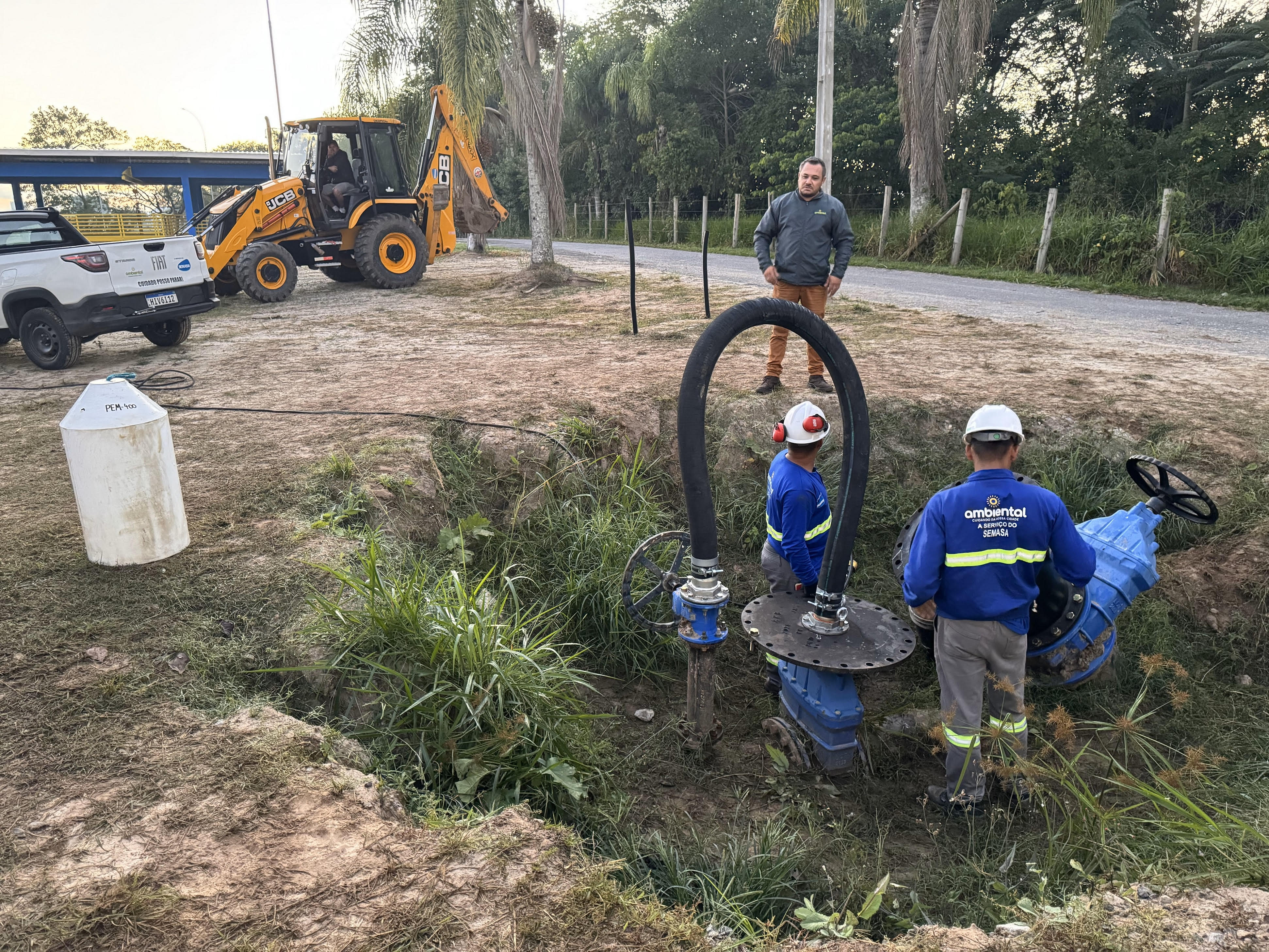 Semasa aumenta capacidade de adutora de água bruta com uso de tecnologia de limpeza Semasa aumenta capacidade de adutora de água bruta com uso de tecnologia de limpeza